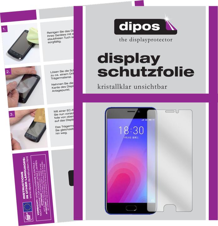 Actual product image Dipos Screen Protector Crystalclear (6 Piece, Meizu M6)