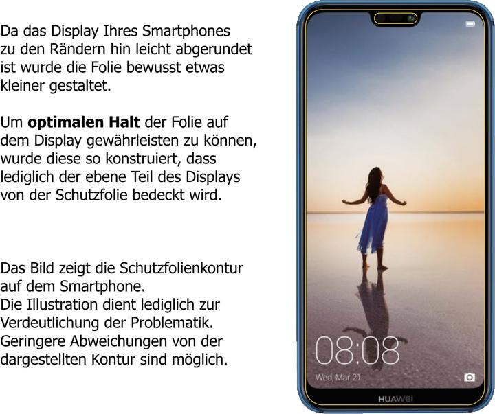 Image du produit Dipos Film de Protection d’écran Anti-Shock (2 pièce(s), Huawei P20 Lite)