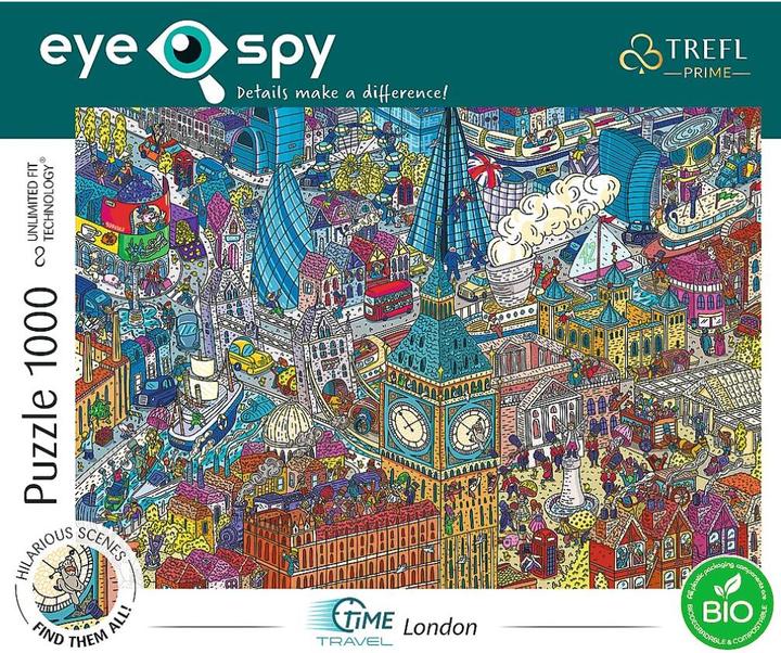Produktbild Trefl Puzzle 1000 Teile UFT EYE-SPY Zeitreise London England (1000 Teile)
