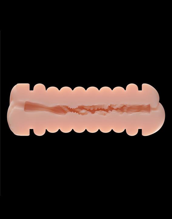 Actual product image Lovetoy Virgin-Skin Blowout Double Side Stroker - Vagina and Ass