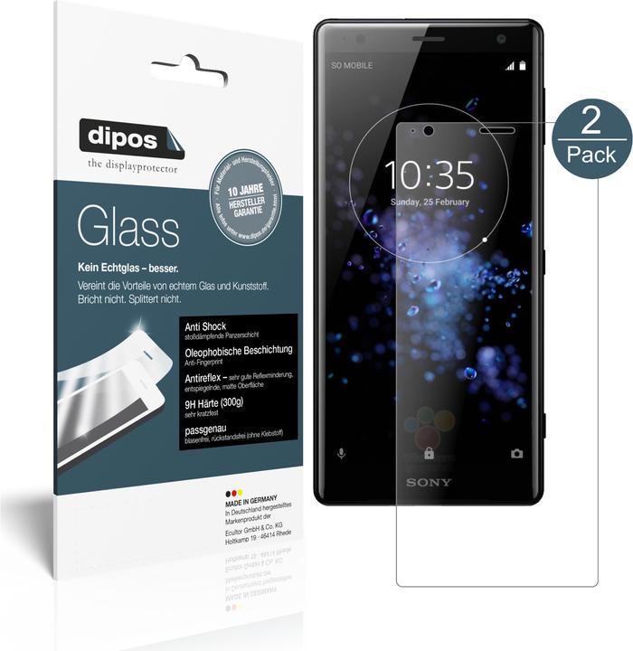 Dipos Film de Protection d’écran Anti-Shock (1 pièce(s), Sony Xperia XZ2 Compact)