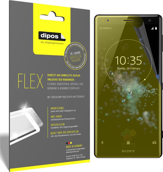 Immagine prodotto Dipos Pellicola Protettiva Full-Cover 3D (2 Pezzo/i, Sony Xperia XZ2 Compact)