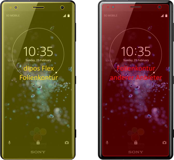 Immagine prodotto Dipos Pellicola Protettiva Full-Cover 3D (2 Pezzo/i, Sony Xperia XZ2 Compact)