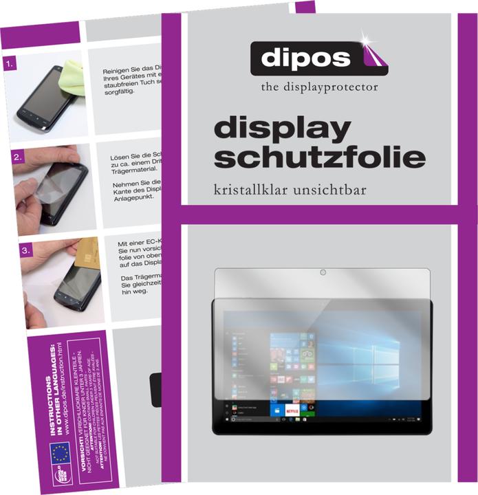 Actual product image Dipos Screen Protector Crystalclear (2 Piece, Odys Fusion Win 12 Pro 2in1)