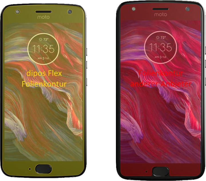 Produktbild Dipos Displayschutzfolie Full-Cover 3D (3 Stück, Motorola Moto X4)