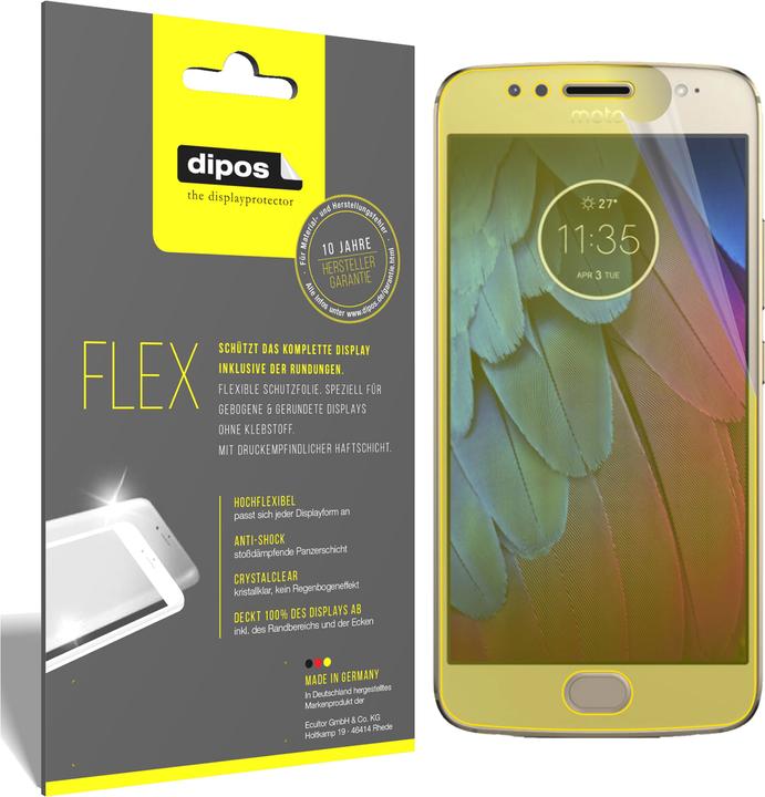 Immagine prodotto Dipos Pellicola Protettiva Full-Cover 3D (3 Pezzo/i, Motorola Moto G5S Plus)