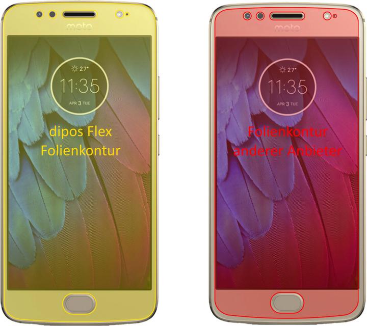 Immagine prodotto Dipos Pellicola Protettiva Full-Cover 3D (3 Pezzo/i, Motorola Moto G5S Plus)