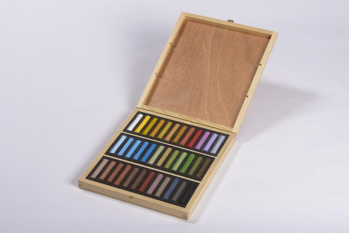BlockX Wooden box 36 pastels (36 x)