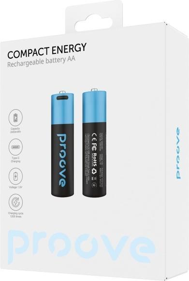 Immagine prodotto Varta Proove Rechargeable AA Batteries 2400mWh 2pcs black (2 pz., AA, 2400 mAh)