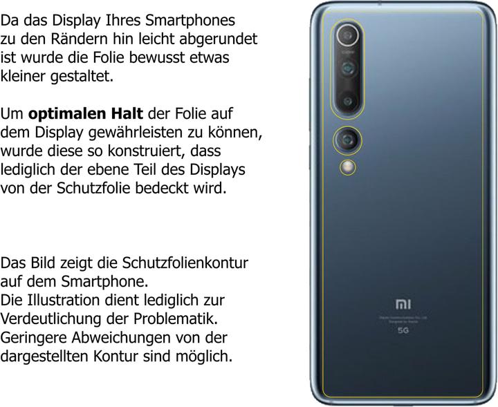 Produktbild Dipos Displayschutzfolie Crystalclear (2 Stück, Xiaomi Mi 10 Pro)