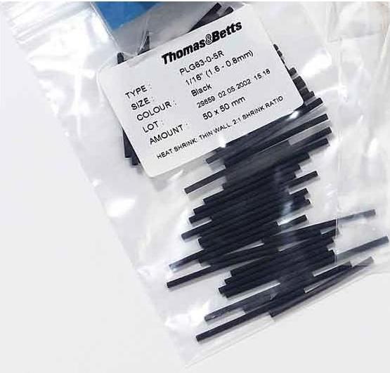 Produktbild No Name Schrumpfschlauch Ø1.6-0.8 mm Beutel à 50x5cm schwarz (1 x)