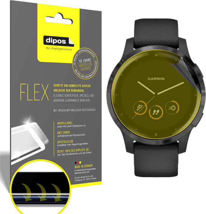 Dipos Displayschutzfolie Full-Cover 3D (vivoactive 4)