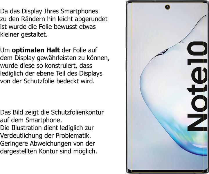 Actual product image Dipos Screen Protector Anti-Shock (2 Piece, Samsung Galaxy Note 10)