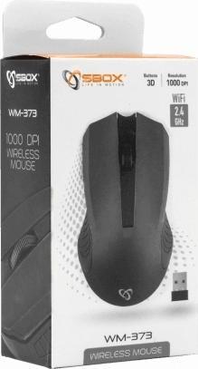 Productafbeelding Sbox WM-373B zwarte muis (Draadloze)