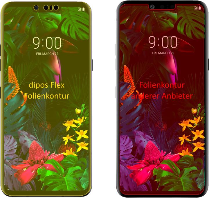 Produktbild Dipos Displayschutzfolie Full-Cover 3D (3 Stück, LG G8 ThinQ)