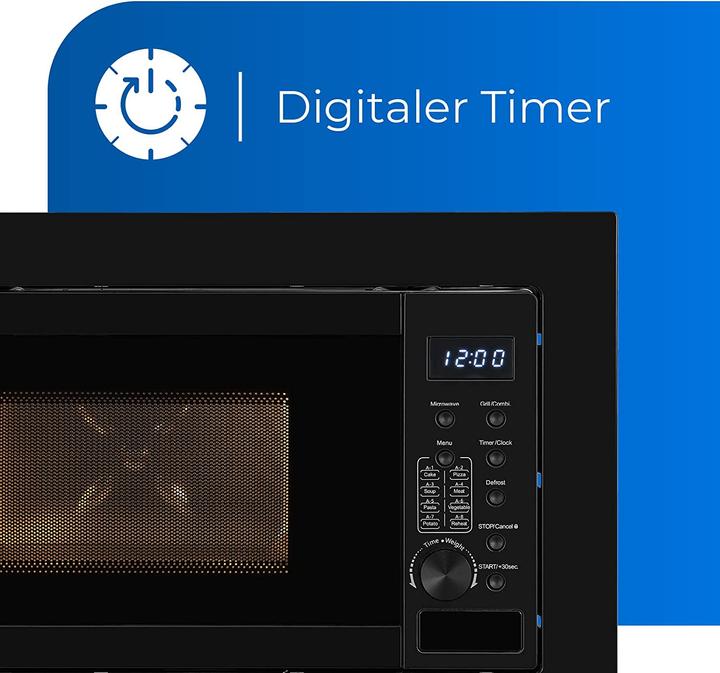 Image du produit Exquisit Micro-ondes encastrable Noir Digital (20 l)