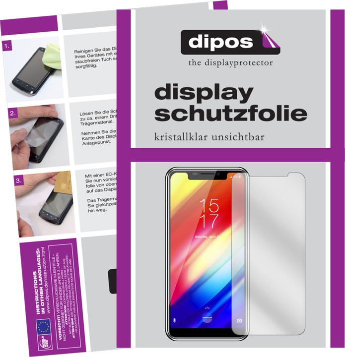 Actual product image Dipos Screen Protector Crystalclear (5 Piece, HomTom H10)