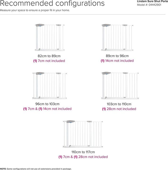 Image du produit Munchkin Barrière de sécurité pour escaliers, Porte 76 - 82 cm (76 cm)