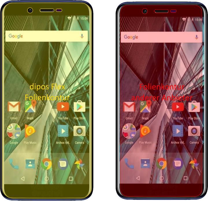 Actual product image Dipos Screen Protector Full-Cover 3D (2 Piece, Archos Core 57S)