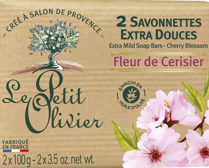 Produktbild Le Petit Olivier savonnettes fleur de cerisier (Seifenlotion, 220.50 ml)