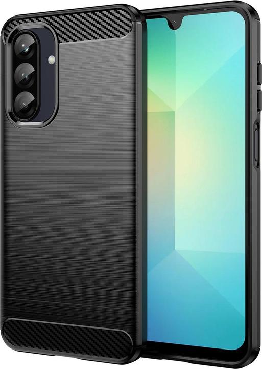 Produktbild Hurtel Carbon Case Samsung Galaxy A56 / A36 Schwarz (Oppo A36, Samsung Galaxy A56)