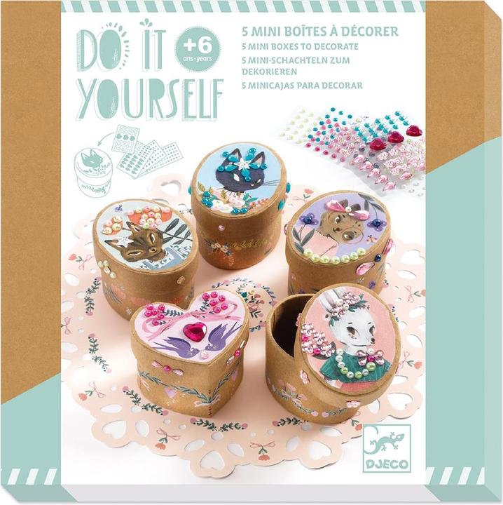 Djeco DIY – 5 mini Schachteln zum dekorieren