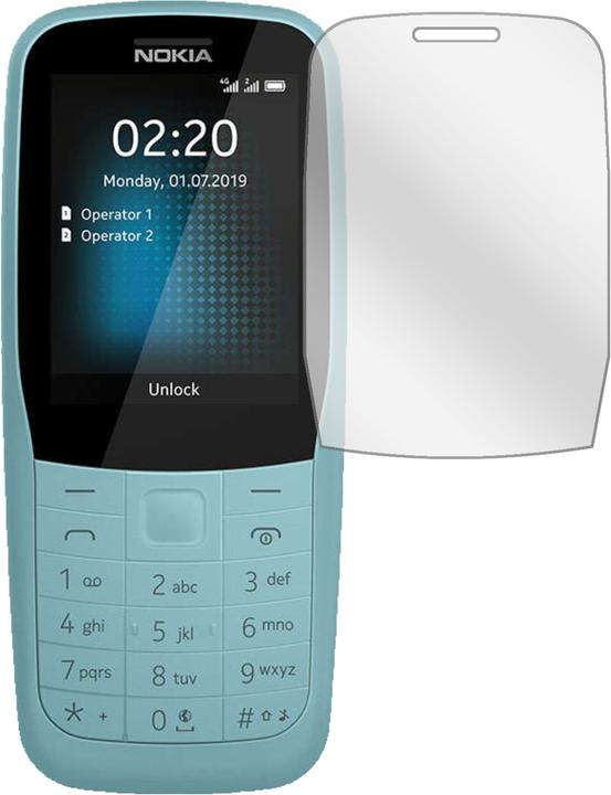 Produktbild Dipos Displayschutzfolie Crystalclear (2 Stück, Nokia 220 4G)