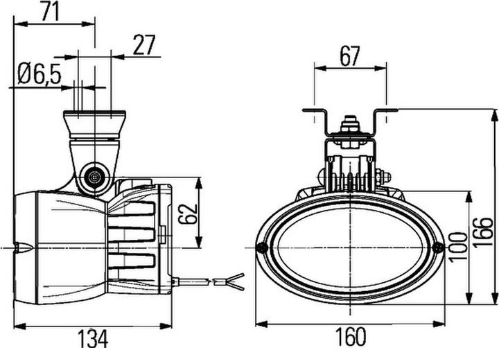 Produktbild Hella Arbeitsscheinwerfer Xenon für VÖGELE