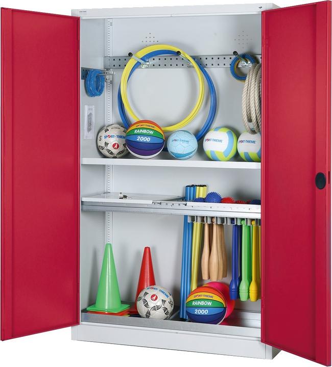 Immagine prodotto C+P Armadio modulare per attrezzature sportive con attrezzatura completa (HxLxP: 195x120x50 cm, con