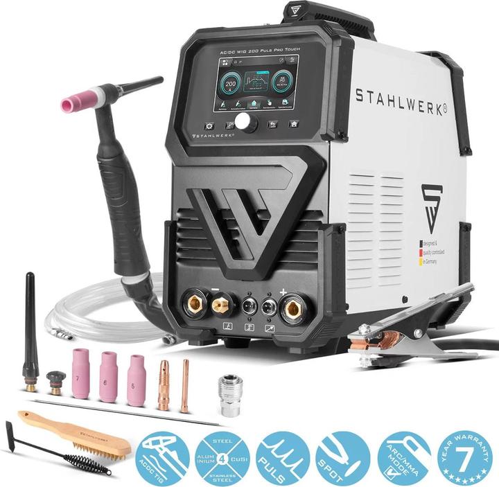 Produktbild Stahlwerk Schutzgas-Schweissgerät AC/DC WIG 200 Puls Pro Touch