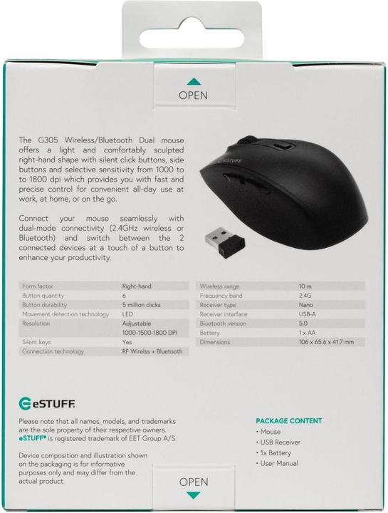 Actual product image Gearlab G305 Wireless/Bluetooth Dual (Wireless)