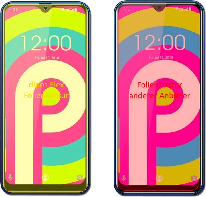 Actual product image Dipos Screen Protector Full-Cover 3D (3 Piece, Oukitel C15 Pro)