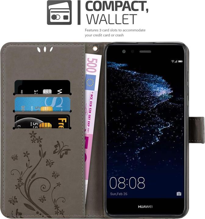 Image du produit Cadorabo Couverture du livre de fleurs (Huawei P10 Lite)
