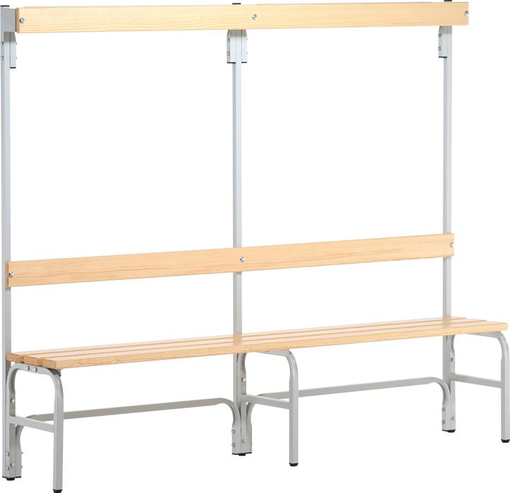 Actual product image Sypro Changing room bench for drying rooms with backrest (40 cm, 18 cm)