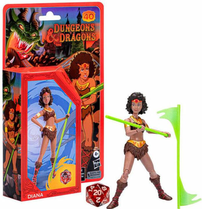 Immagine prodotto Dungeons & Dragons Cartoon Classics - Figura d'azione di Diana l'acrobata, alta 15 cm, giocattolo D&D