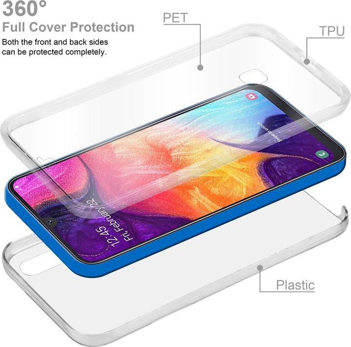 Immagine prodotto Cadorabo TPU 360 gradi di copertura del caso (Samsung Galaxy A50s, Samsung Galaxy A30s)