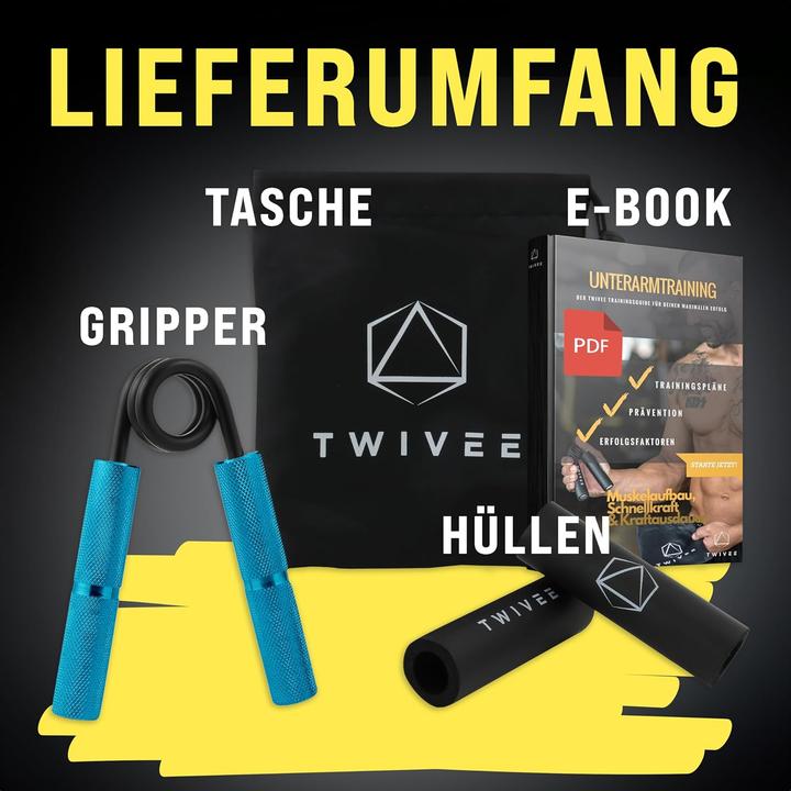 Produktbild Twivee Fingerhantel Gripper für Griffkraft-Training (45 kg)