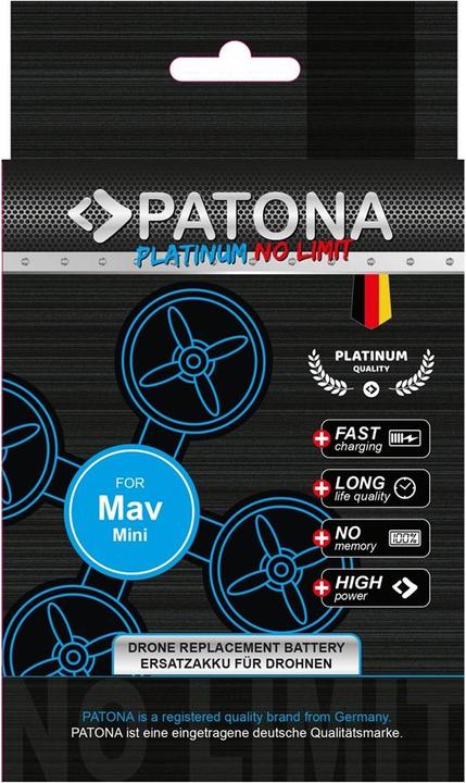 Immagine prodotto Patona Batteria Platinum DJI Mavic Mini (Batteria del drone, DJI Mavic Mini)