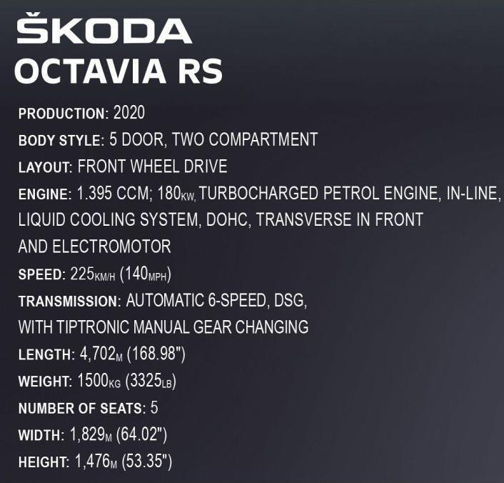 Actual product image Cobi Skoda Octavia IV