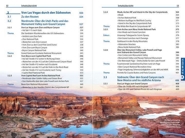 Nährwerte und Zutaten Reiseführer USA Südwesten (Deutsch, Hans-R. Grundmann, Isabel Synnatschke, 2025)