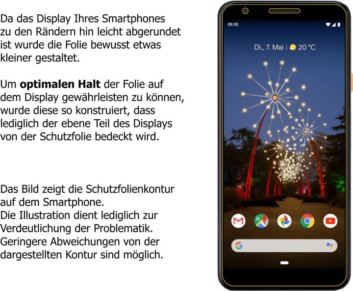 Produktbild Dipos Displayschutz Anti-Shock und Matt (2 Stück, Google Pixel 3a)