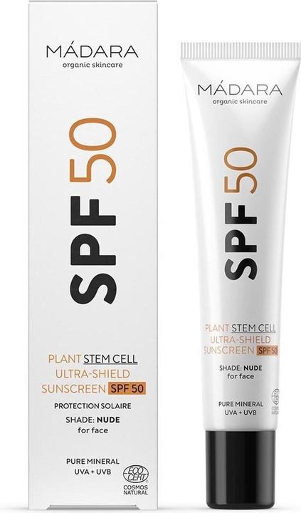 Actual product image Madara Sunscreen SPF 50 Ultra Shield (Sun cream face, SPF 50, 40 ml, 500 g)