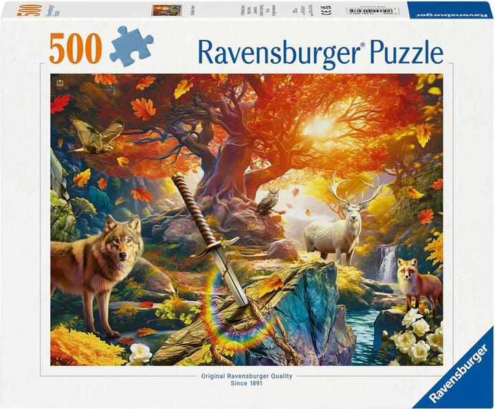Actual product image Ravensburger Puzzle „Der Wald von Excalibur“, 500 Teile. (500 pieces)