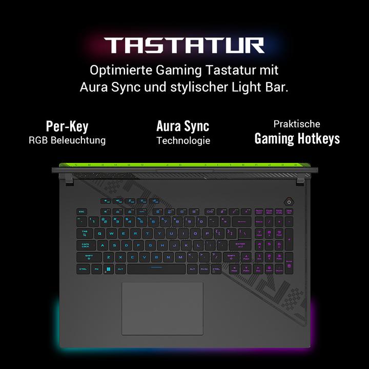 Immagine prodotto ASUS ROG Strix G18 RTX 4070 (18", Intel Core i9-14900HX, 32 GB, 1000 GB, CH)