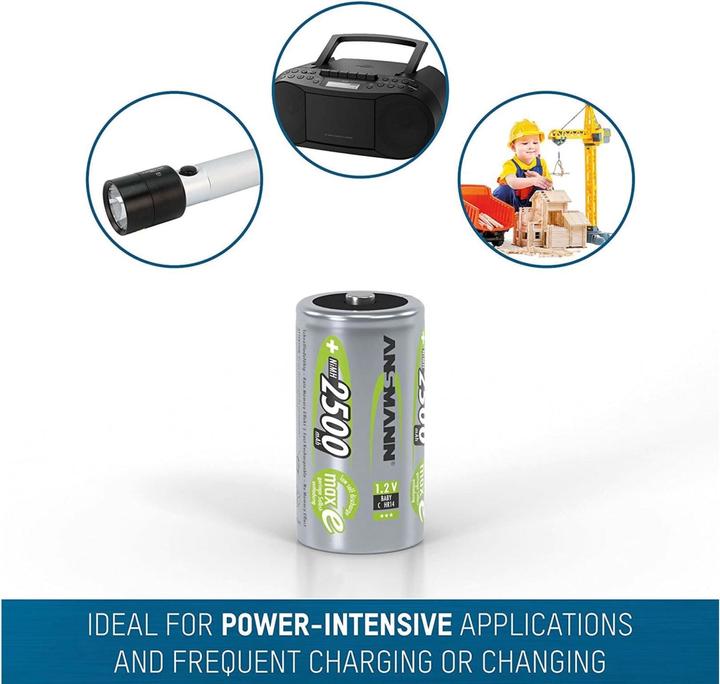 Immagine prodotto Ansmann Bambino C (2 pz., C, 2500 mAh)
