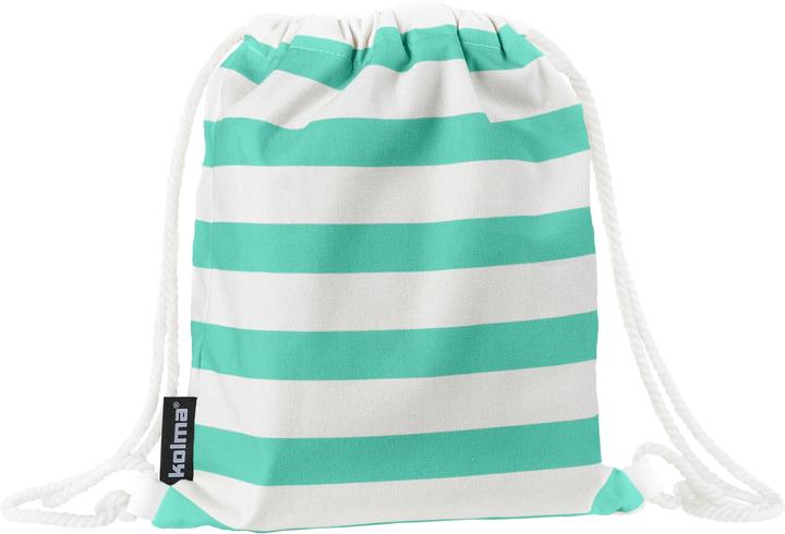 Actual product image Kolma air mattress Stripy Caribbean/White