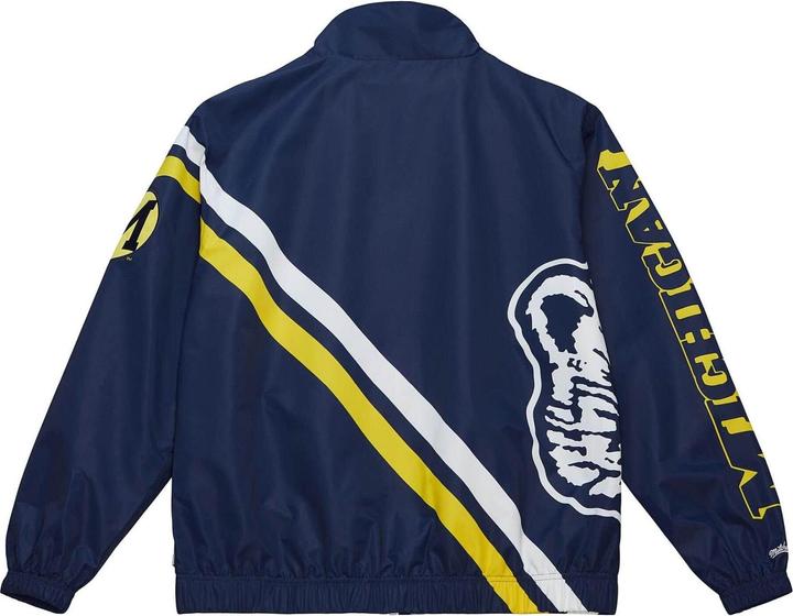 Produktbild Mitchell & Ness M&N Exploded Logo Warm Up Jacke University of Michigan - M (M)