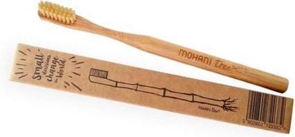 Actual product image Mohani Medium Bamboo Toothbrush (Soft, 1 x)