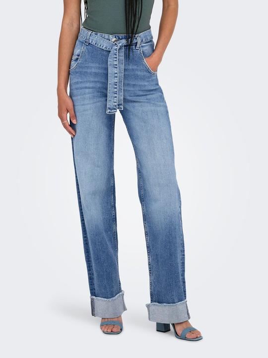 Actual product image Only ONLZADDIE Hohe Taille Weiter Beinschnitt Jeans Jeans mit weitem Bein (XL)