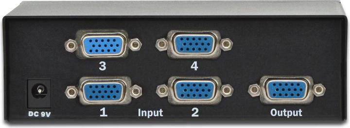 Actual product image Digitus VGA Switch 4 PCs, 1 Monitor
